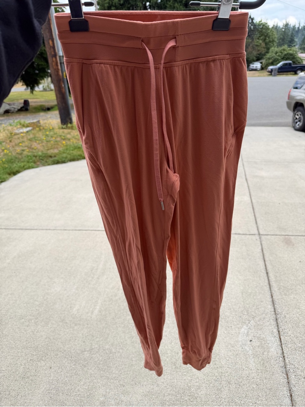 lululemon athletica ready to rulu high rise Rust Drawstring Jogger Pants